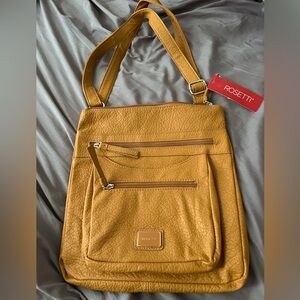 NWT Rossetti bag Medium size Vintage looking mustard yellow